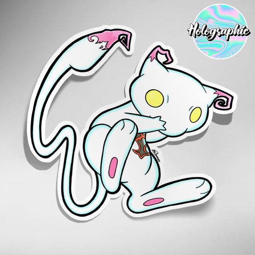 Mew x Mewtwo x Starry Night Sticker