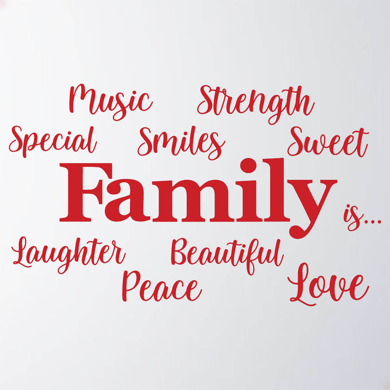 Adesivo - Famlia  Amor Family is Love