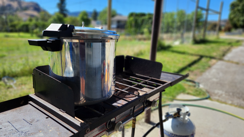 Outdoor burner for canning