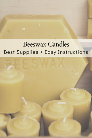 DIY Beeswax Raw Candles