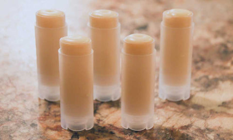 Finished Homemade Lip Balm Recipe