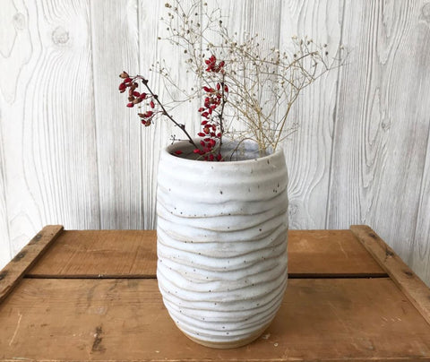 Ceramic White Vases