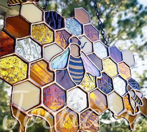 Stained Glass Honey Gift