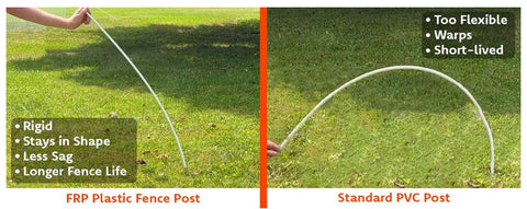 fiberglass posts vs. pvc posts