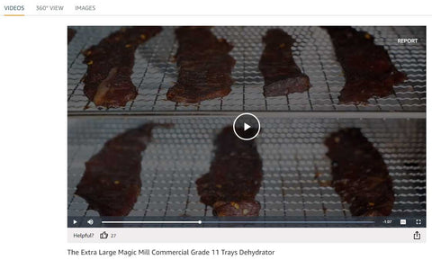 Video of beef jerky