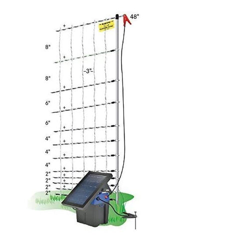 Electric fence wire spacing