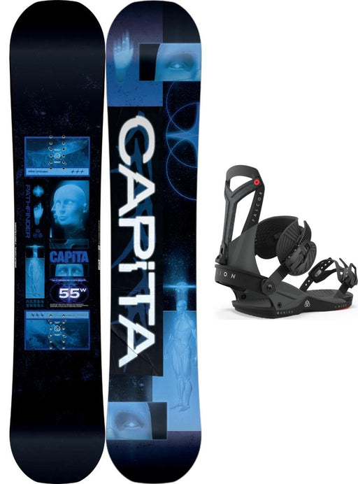 Capita Pathfinder Camber Snowboard Package 2024 With Union X