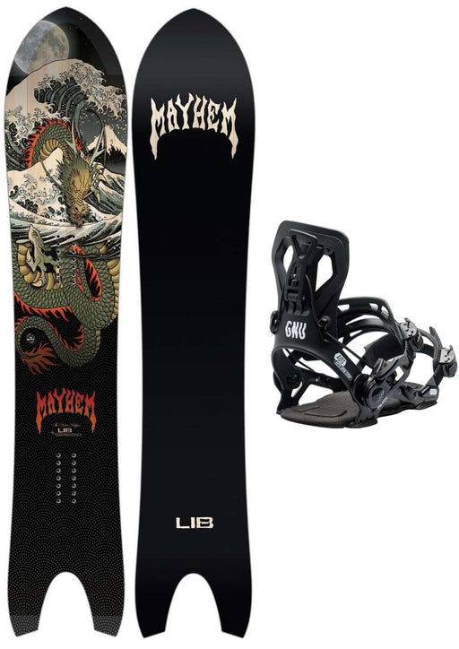 Lib Tech Lost Retro Ripper Snowboard Package 2024 With Bent Metal