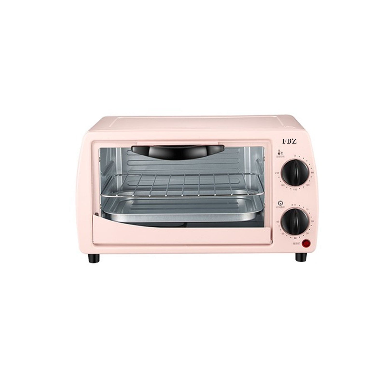 FBZ Electric Toaster Ovens, Multifunctional, Exquisite, Compact, Double-Layer Household, Large Capacity, Pink