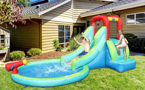 bounce house water slide