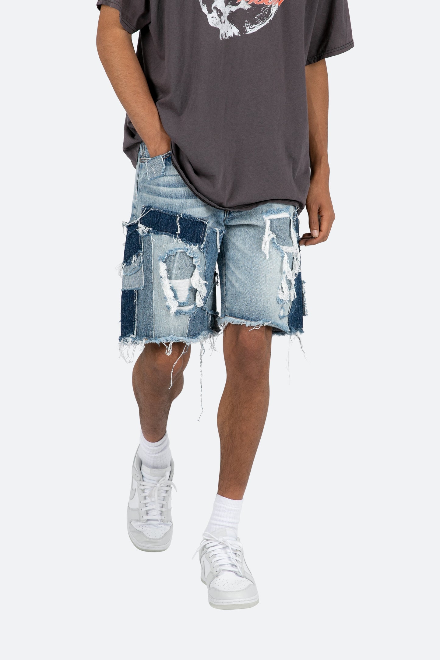 SAPEur サプール denim shorts デニムバスケットショーツ Mの+premium