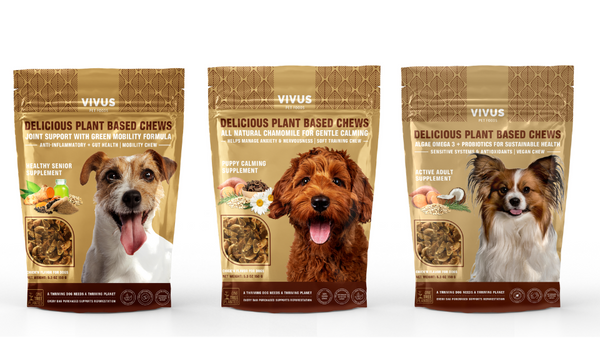 Vivus Pets plant-based dog supplements