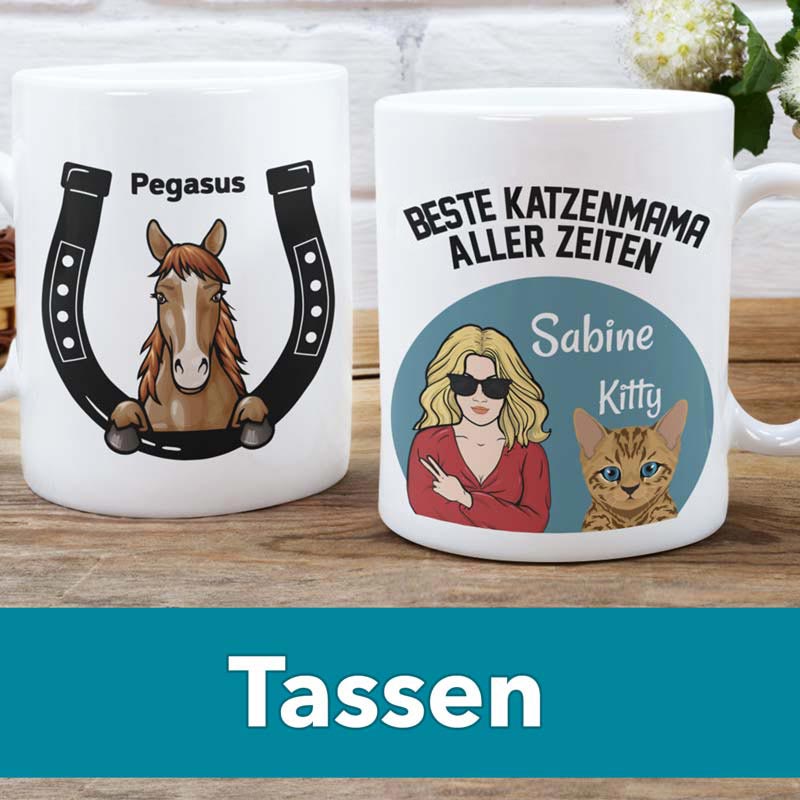 Individuell Personalisierte Tassen