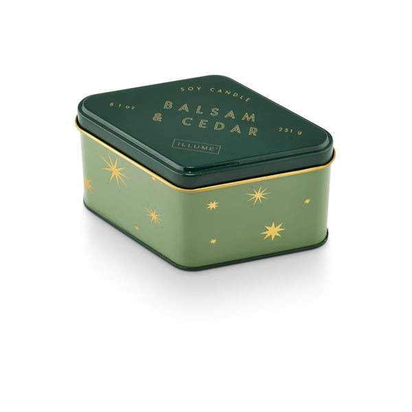 Illume Balsam + Cedar 3oz Demi Vanity Tin – Leela and Lavender