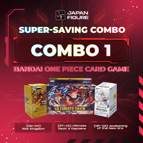 Experience triple the excitement with Combo 1, featuring three boxes of Bandai One Piece Card Game