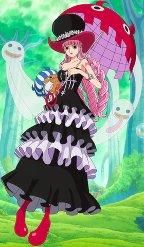 Perona suffers from katsaridaphobia, an intense fear of cockroaches, which leads to her reacting with screams and tears when Usopp pranked her by placing fake ones on her.