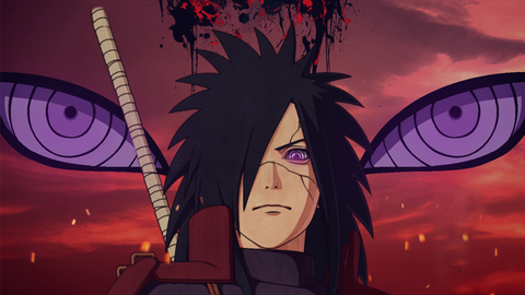 Naruto fights Madara, a legendary reanimated ninja seeking god-like power