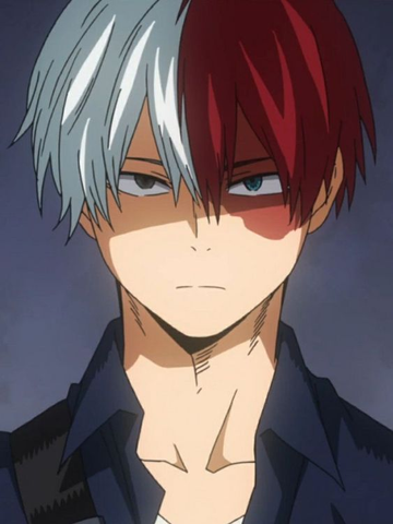 Shoto Todoroki ignites the battlefield in My Hero Academia, mastering both ice and fire for powerful combat.