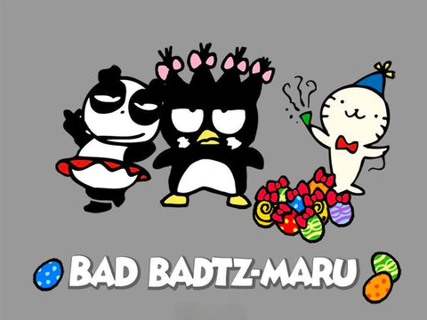 Badtz-Maru has two best friends: Pandaba and Hana-Maru.