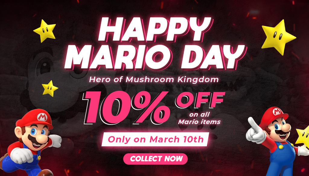 Celebrate Mario Day: 10% Off All Mario Items From Japan Figure