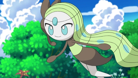 Meloetta sings to heal, dances to energize