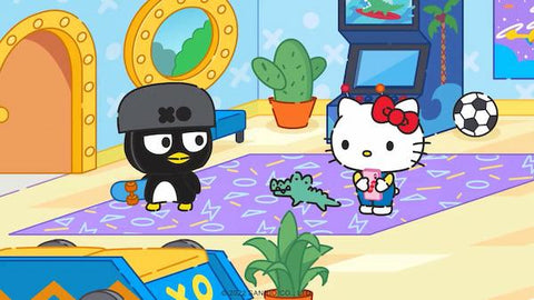 Badtz-Maru's always up for an adventure with Hello Kitty and friends