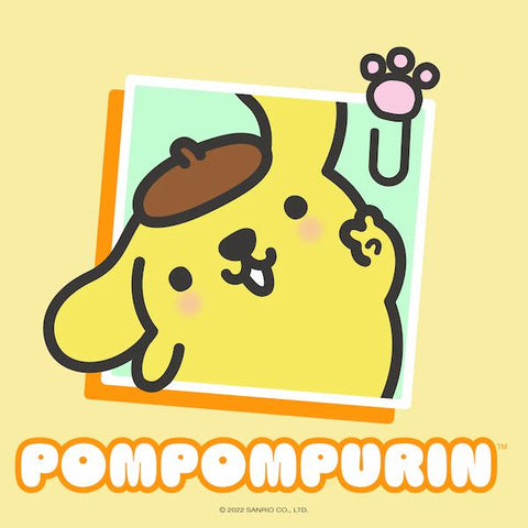 Pompompurin is a close companion to Hello Kitty and friends