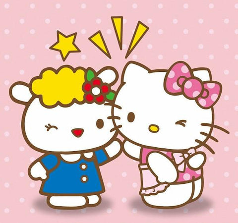 Fifi and Hello Kitty are good friends