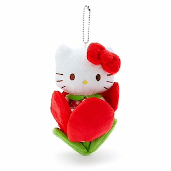 Hello Kitty Keychain (Plush Kitty in Tulip)