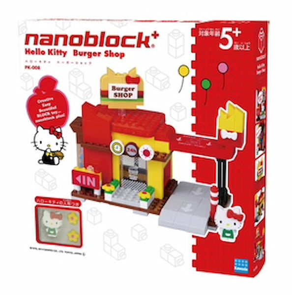 Hello Kitty Nanoblock Set (Hello Kitty Burger Shop)