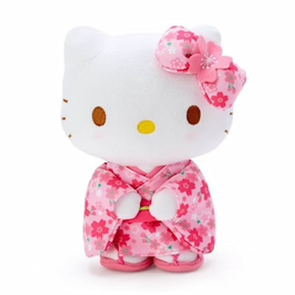 Hello Kitty Plush Toy (Hello Kitty in a Sakura Kimono)