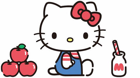 “Who’s Hello Kitty?” - “She’s a cute white cat with a bright red bow perched atop her head!”