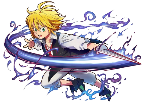 Meliodas possesses a complex personality in "The Seven Deadly Sins," blending strength, cunning, and a troubled past
