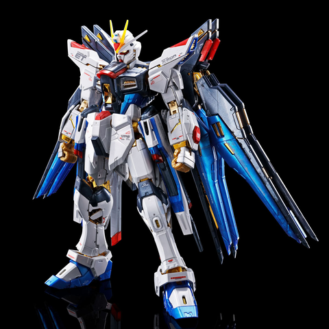 Gundam Strike Freedom has vibrant color combinations