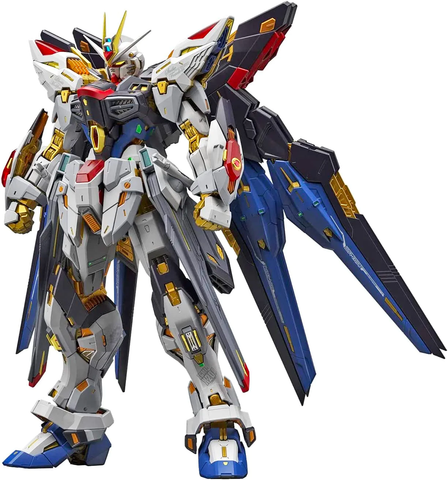 Bandai hasn't hesitated to boast that the Strike Freedom Gundam MGEX 1/100 is the Gunpla model that exhibits the "highest metallic feel" in history.