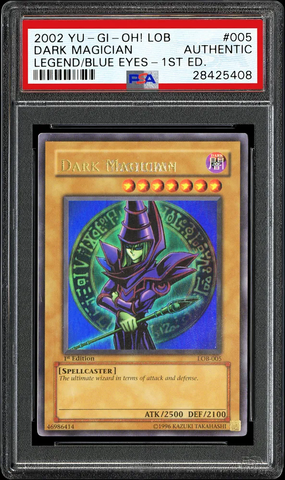 Dark Magician, Yugi's favorite, sold for $85,000. Arkana variant has unique crimson artwork