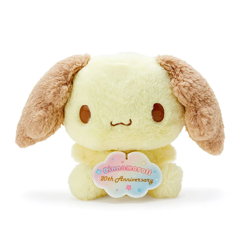 The SANRIO Plush Doll Cinnamoroll 20th Anniversary offers a huggable and delightful collectible for fans to cherish.