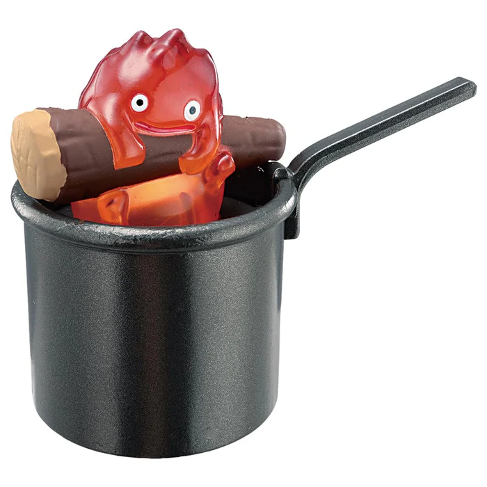 Die-cast Calcifer figure recreates iconic scene from Howl's Moving Castle