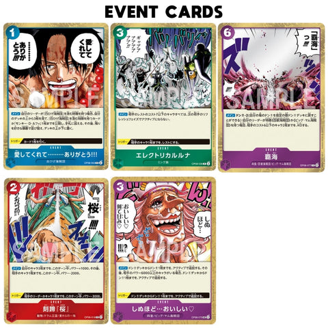 OP-08’s event cards capture legendary moments from the One Piece series