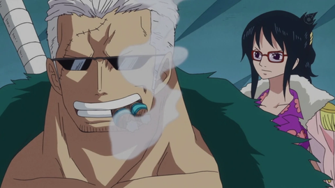 Smoker and his subordinate - Tashigi