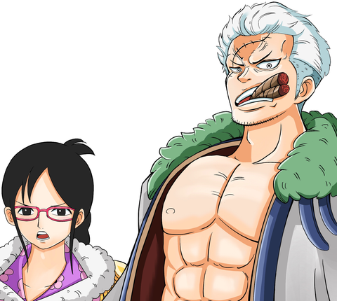 Smoker has acted as Tashigi's superior and mentor