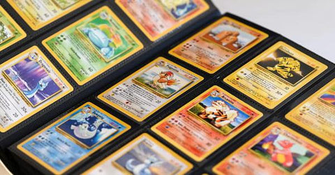 Pokémon TCG are protected by sleeves and binder