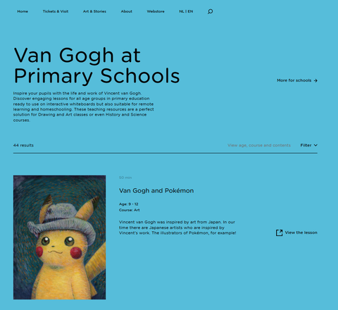 Inspire kids with interactive lessons on Vincent van Gogh, perfect for art, history, and science classes