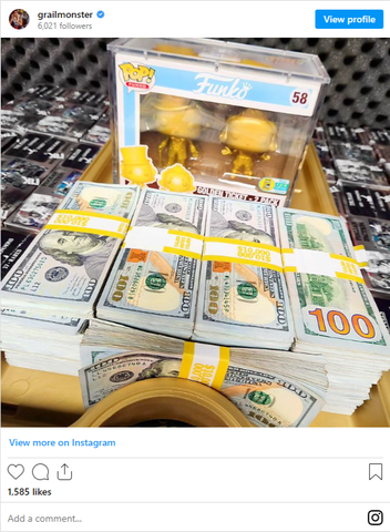 Frank “GrailMonster” Giaramita's Instagram post on July 10 revealed the legendary sale of the Golden Ticket 2-Pack for an astounding $210,000 to EvendHQ/Grail Game