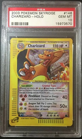 2003 Skyridge Holographic Crystal Charizard