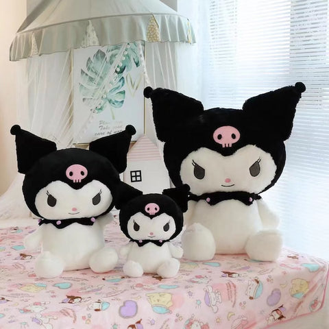 Three sizes of Sanrio Kuromi plush