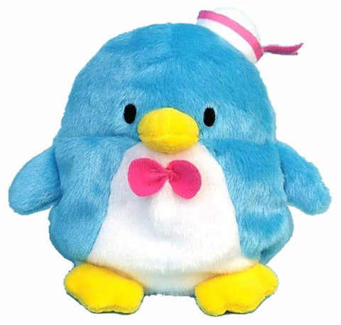 The NAKAJIMA Sanrio Plush Doll Fuwakuta Tuxedo Sam is a cuddly tribute to this cute character