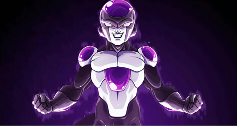 Frieza, a relentless villain, displays cunning strategies and formidable power