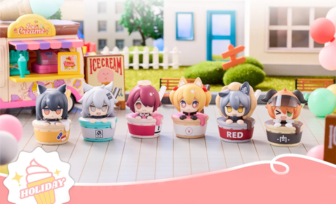 Arknights Ice Cream Cones Set - Adorable trading figures capturing Arknights' characters.