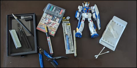 Some accessories in Gunpla Kits